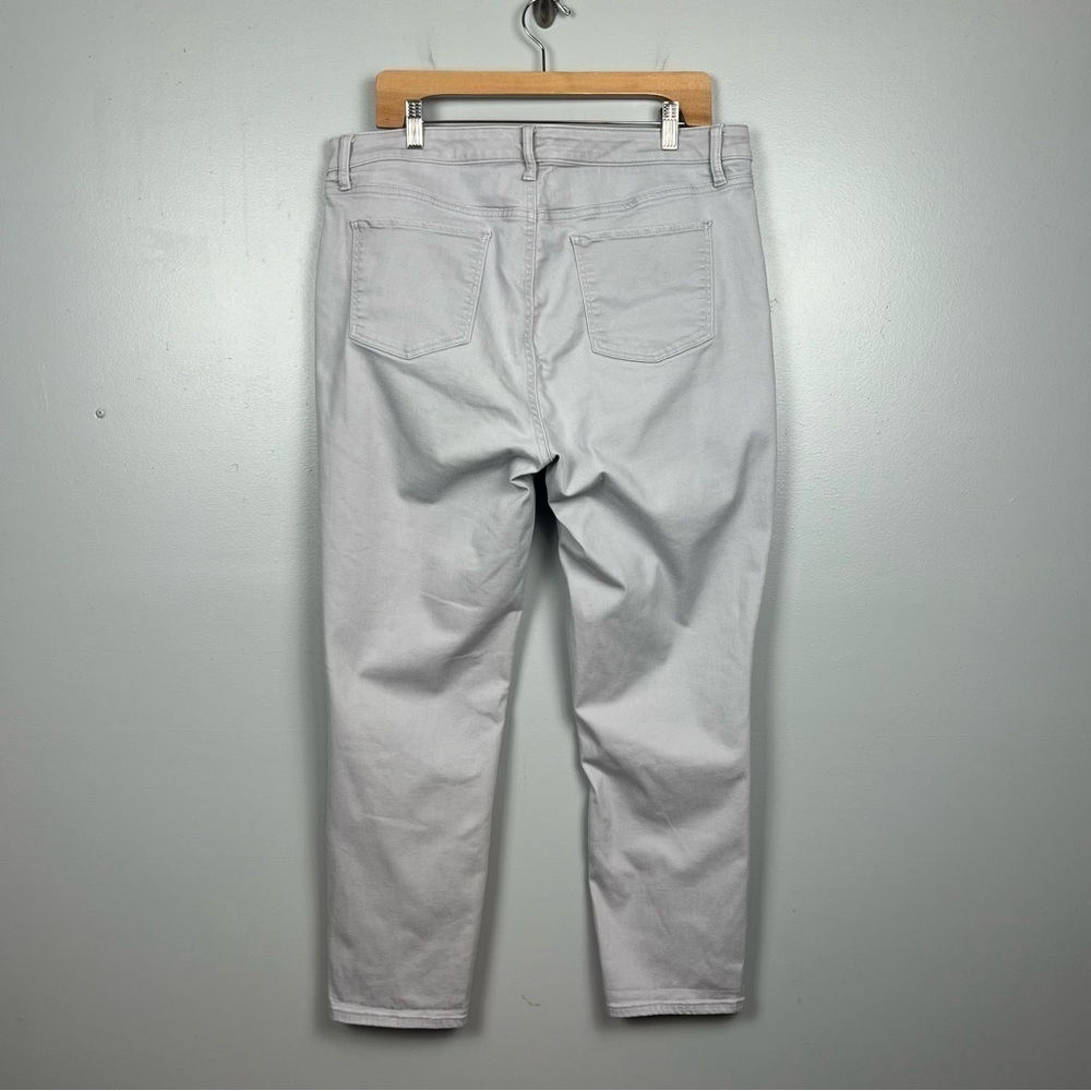Talbots gray Flawless Five Pocket Slim Ankle denim jeans, size 16. - Picture 2 of 8